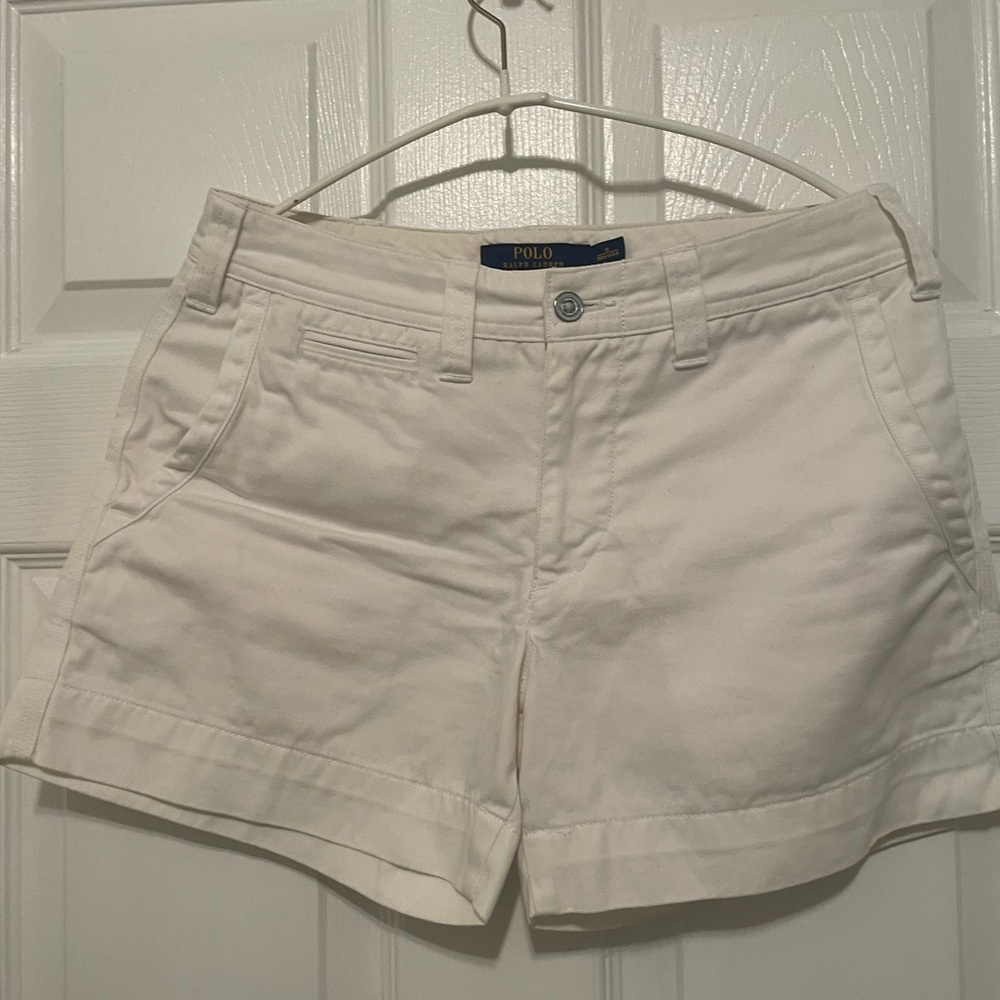 Polo by Ralph Lauren Cream Women's Cotton Shorts
